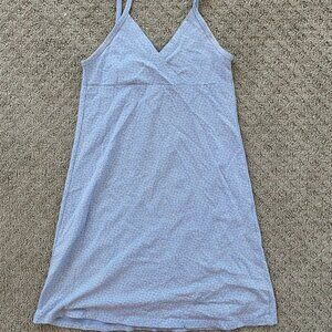 Brandy Melville Women's Purple and White Dress
